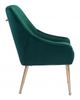 Zuo® Mira Green/Gold Dining Chair-2