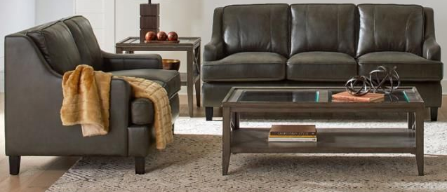 Coaster® Clayton 2-Piece Grey Living Room Set-0