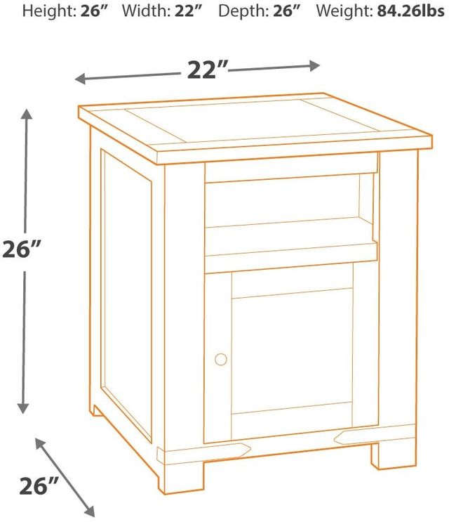 Signature Design by Ashley® Budmore Brown End Table-1