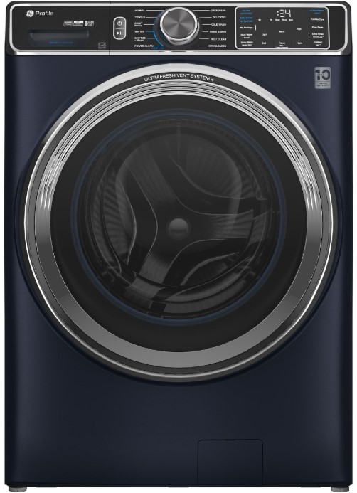 GE Profile™ 5.3 Cu. Ft. Sapphire Blue Front Load Washer with UltraFresh™ Vent System+ with OdorBlock™