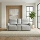 Liberty Furniture Chase Oslo Gray Triple Power Zero Gravity Reclining Loveseat with Console-1