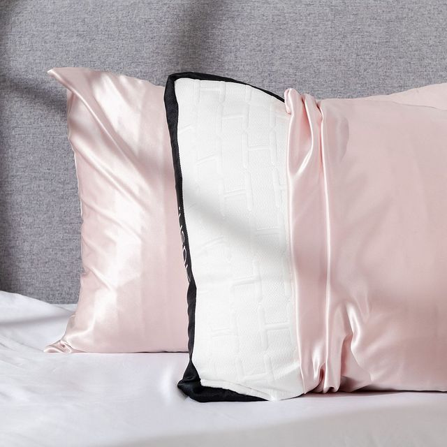 Hush Pink Silk Pillowcase-2