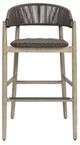 Uttermost® Dermott Cerused Wheat Wooden Outdoor Bar Stool-4