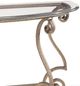 Bernhardt Solano Glass Top Console Table with Aged Bronze Base-1