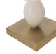 A & B Home Gold/White Three Tiered Round Table Lamp with Drum Shade-4