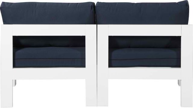 Meridian Furniture Nizuc 2-Piece Navy Outdoor Patio Modular Sofa-3