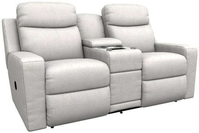 La-Z-Boy® Emmons Sand Manual Reclining Loveseat with Console-0