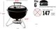 Weber® Smokey Joe® 14" Black Portable Charcoal Grill-1