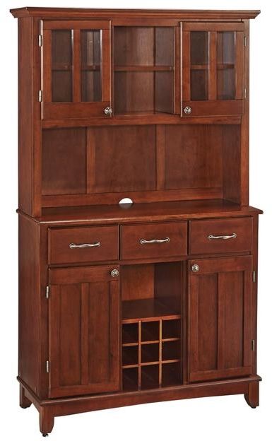 homestyles® Buffet Of Buffets Medium Cherry Server with Hutch-0