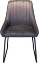 Corcoran Importation Zen 2-Piece Charcoal Suede Chairs Set-1