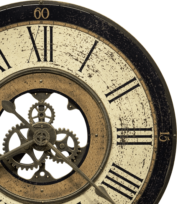 Howard Miller® Brass Works 32" Antique Brass Gallery Wall Clock-1