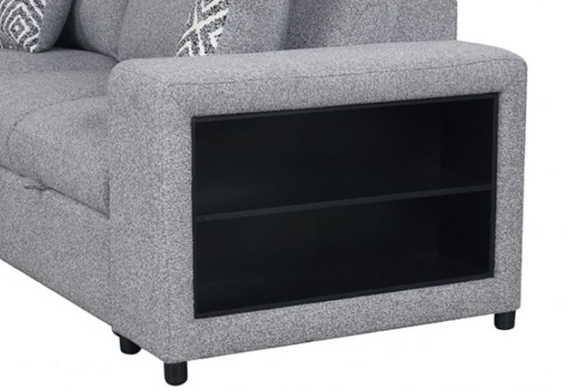 Furniture of America® Chatteris Gray Sectional-4