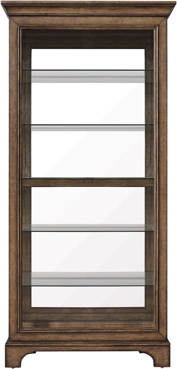 Pulaski™ Rich Brown Sliding Door Curio-1