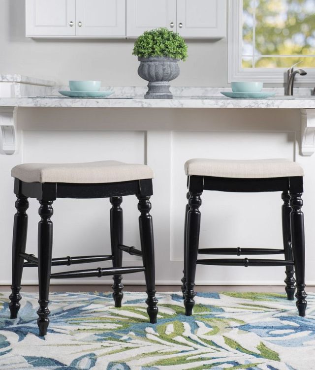 Linon Marino Antique Black Counter Stool-4