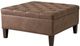 Olliix by Madison Park Brown Lindsey Tufted Square Cocktail Ottoman-3