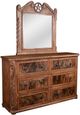 Horizon Home® Lasso 5-Piece Cowhide Brown Queen Panel Bedroom Set-3