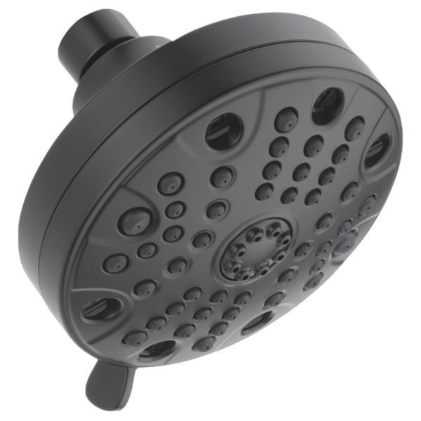 Peerless Universal Showering Components Matte Black 5-Setting Shower Head-0