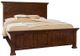 Vaughan-Bassett Vista Warm Cherry Queen Mansion Panel Bed -0
