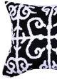 A & B Home Black/White 20" Embroidered Throw Pillow-1