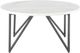 Elements International Cedric White Coffee Table with Black Base-3