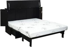 CabinetBed Inc.™ Elite Metro Black/Pebble Grey Folding Queen Bed