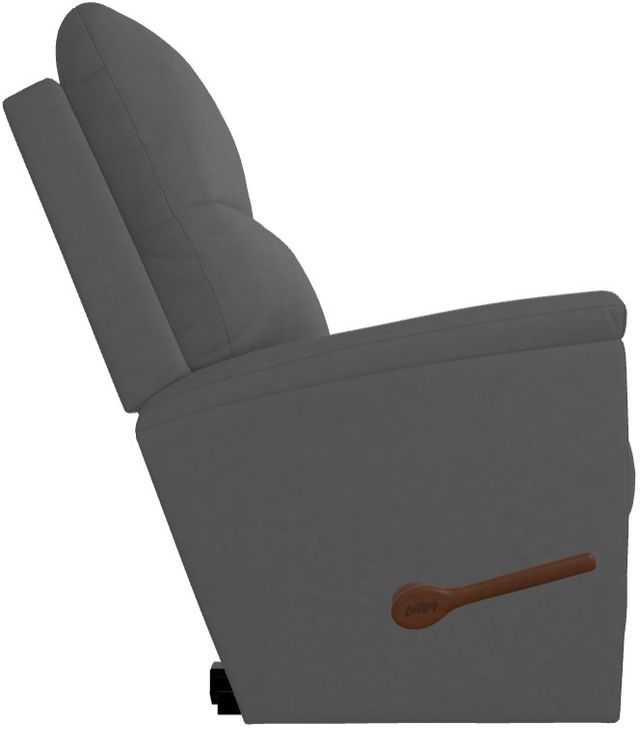 La-Z-Boy® Norton Blue Grey Leather Manual Wall Recliner-3