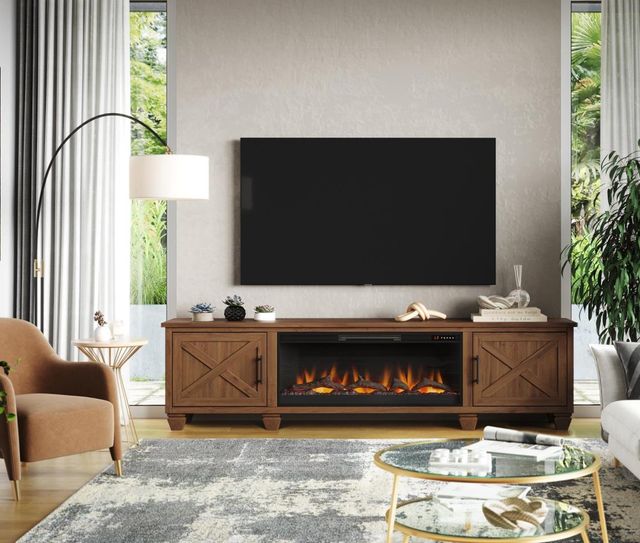 Legends Home Real Cozy Liberty Whiskey 95" Fireplace Console-1