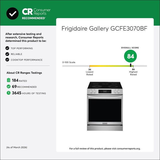 Frigidaire Gallery® 30" Smudge-Proof® Stainless Steel Slide-In Electric Range with Stone Baked Pizza-2