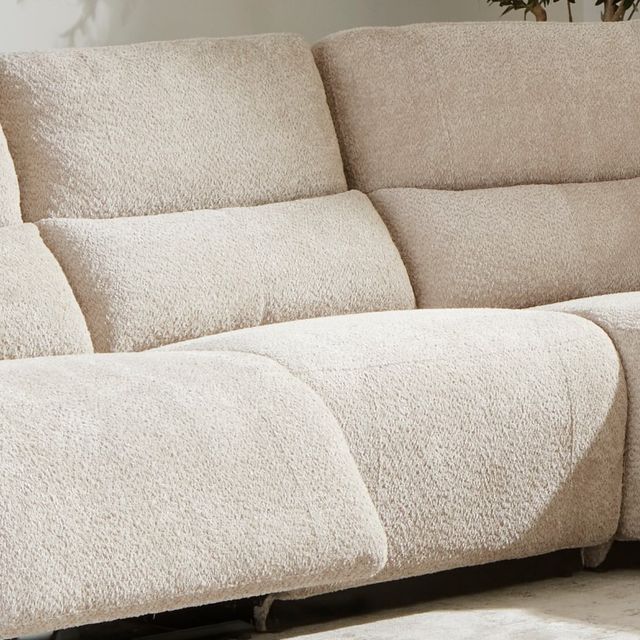 Parker House® Modesto 6-Piece Buttercream Power Reclining Sectional with Power Headrest -3