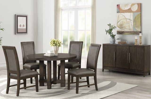 New Classic® Home Furnishings Cityscape 5-Piece Walnut Dining Set-1