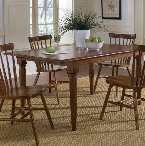 Liberty Furniture Creations II Tobacco Extendable Dining Table-1