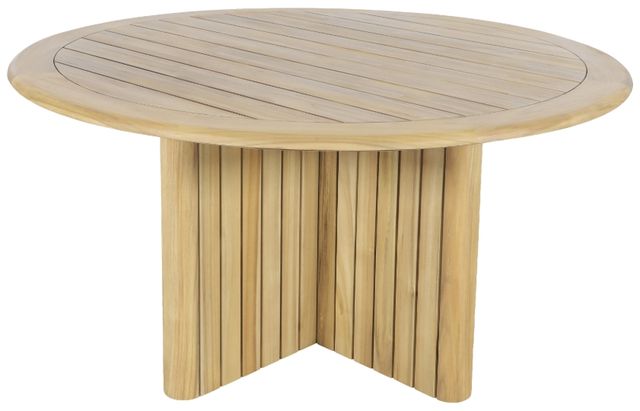 New Classic® Home Furnishings Sedona Natural Wicker Outdoor Patio Dining Table-4