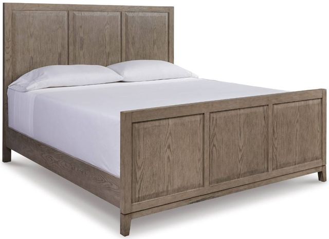 Signature Design by Ashley® Chrestner 5-Piece Gray King Panel Bed Set-1