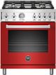 Bertazzoni Professional Series 30" Red Pro Style Gas Range-0