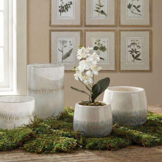 Uttermost® Laris Black/Green/White Orchid-2