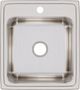Elkay Lustertone® Classic Lustrous Satin 19-1/2" x 22" x 10-1/8" 1-Hole Single Bowl Drop-In Sink-1