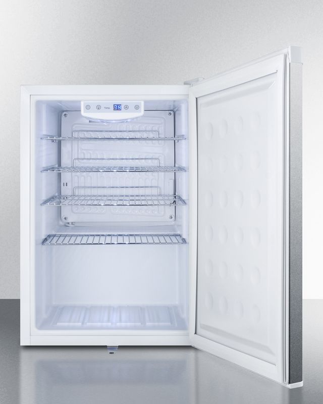 Summit® 17" 2.5 Cu. Ft. Stainless Steel Compact Refrigerator-2