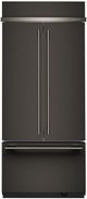 KitchenAid® 36" 20.8 Cu. Ft. Black Ore Built In French Door Refrigerator with Platinum Interior-0