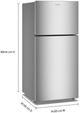 Amana® 30" 19 Cu. Ft. Fingerprint Resistant Stainless Steel Finish Top Freezer Refrigerator with Dual Crisper Drawers-4