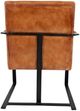 Jofran Inc. Maguire Saddle Leather Sled Accent Chair-4