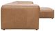 Moe's Home Collection Form Lounge 4-Piece Sonoran Tan L-Shaped Modular Leather Sectional and Ottoman-2