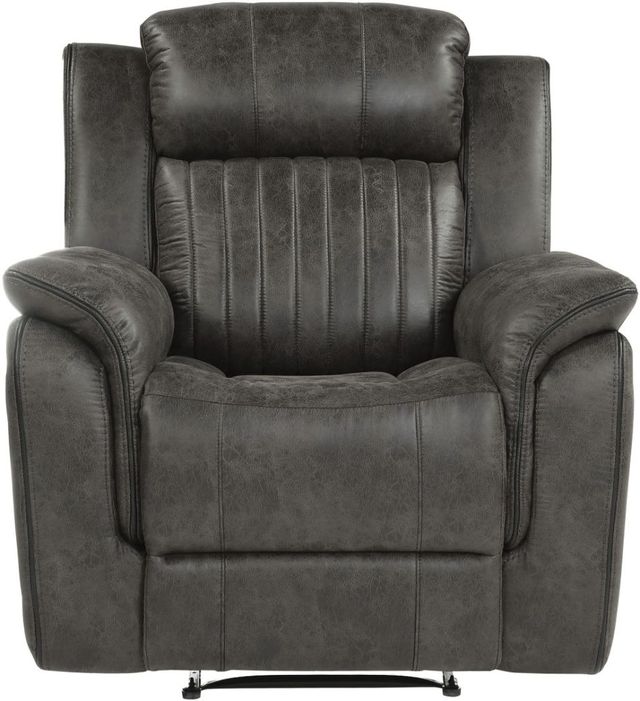 Homelegance® Centeroak Brownish Gray Manual Glider Recliner-3