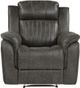 Homelegance® Centeroak Brownish Gray Manual Glider Recliner-3