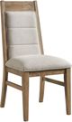Intercon Landmark Beige/Weathered Oak Upholstered Dining Side Chair-0
