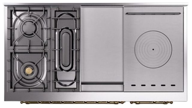 Ilve® Nostalgie II Series 48" Custom RAL Color Pro Style Dual Fuel Range-2