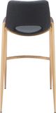 Zuo Modern Desi Black & Gold Barstool Chair-3