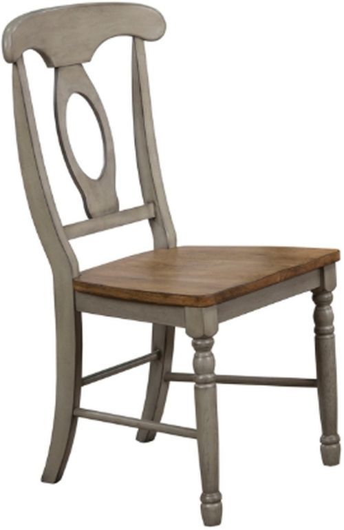 Winners Only® Barnwell Rustic Brown/Gray Napoleon Dining Side Chair-0