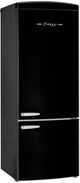 Unique Appliances Classic Retro 28" 17 Cu. Ft. Midnight Black Counter Depth Bottom Freezer Refrigerator-0