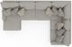 Jackson Furniture Livingston 3-Piece Linen U-Shape Sectional and Chaise-3