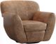 International Furniture Direct Tamesis Chocolate Brown 36" Arm Chair-0